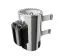 Sauna "Ole" SET mit graphitfarbener Tür & Ofen 3,6 kW - 151 x 196 x 198 cm (B x T x H)