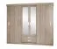 Schiebetürenschrank / Kleiderschrank Kikori 13, Farbe: Sonoma Eiche - Abmessungen: 210 x 230 x 62 cm (H x B x T)