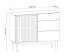 Wohnzimmer Komplett - Set A Acrab, 5-teilig, Eiche Cremona, geriffelte Fronten, Push-to-open Funktion, Japandi-Design, ABS Kantenschutz