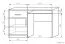 Schreibtisch Pasuruan 19, Farbe: Nuss / Ahorn - Abmessungen: 76 x 124 x 60 cm (H x B x T)