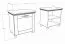 Sitzbank mit Stauraum / Schuhschrank Cuenca 09, Farbe: Eiche / Grau - Abmessungen: 60 x 60 x 39 cm (H x B x T)