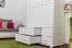 Weißer Massivholz Kleiderschrank