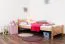 Kinderbett / Jugendbett Buche massiv Vollholz natur 117, inkl. Lattenrost - Abmessung 80 x 200 cm (B x L)