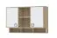 Hängeschrank 24, Farbe: Buche / Weiß - 82 x 128 x 37 cm (H x B x T)