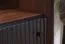 Schrank Mairenke 02, Farbe: Walnuss / Schwarz matt - Abmessungen: 191 x 59 x 55 cm (H x B x T)