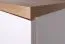 Drehtürenschrank / Kleiderschrank Panduros 01, Farbe: Kiefer Weiß / Eiche Braun - Abmessungen: 185 x 85 x 52 cm (H x B x T)
