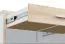 Jugendzimmer - Schreibtisch Forks 07, Farbe: Eiche / Weiß - Abmessungen: 79 x 120 x 51 cm (H x B x T), mit 2 Schubladen