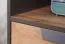 Jugendzimmer Regal Sprimont 06, Farbe: Grau / Eiche - Abmessungen: 195 x 45 x 40 cm (H x B x T)