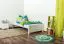 Bettrahmen für Kinder / Kinderbett 90 x 200 cm | Massivholz: Kiefer | Weiß Lackiert Abbildung