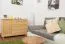 Sideboard mit 3 Schubladen, Farbe: Natur, Breite: 118 cm - Küchenschrank, Anrichte, Sideboard Abbildung