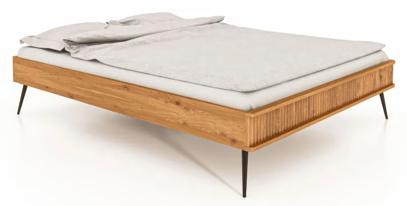 Einzelbett / Gästebett Rolleston 03 Kernbuche massiv geölt - Liegefläche: 90 x 200 cm (B x L)