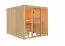 Sauna "Druna" mit bronzierter Tür und Glasfront Farbe: Natur - 216 x 234 x 198 cm (B x T x H)