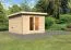 Saunahaus "Anni 1" SET B  Farbe: Natur - 309 x 309 cm (B x T), Grundfläche: 9,3 m²