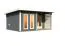 Saunahaus "Anni 5" SET A Farbe: Terragrau - 509 x 369 cm (B x T), Grundfläche: 19 m²