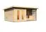 Saunahaus "Anni 5" SET B Farbe: Natur - 509 x 369 cm (B x T), Grundfläche: 19 m²
