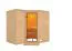 Sauna "Tjara 2" mit bronzierter Tür - Farbe: Natur - 236 x 184 x 209 cm (B x T x H)