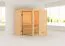 Sauna "Birger" mit bronzierter Tür - Farbe: Natur - 196 x 146 x 187 cm (B x T x H)