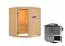 Sauna "Geysa" SET - Farbe: Natur, Ofen BIO 9 kW - 170 x 151 x 198 cm (B x T x H)