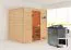 Sauna "Sjur" SET mit bronzierter Tür - Farbe: Natur, Ofen BIO 9 kW - 195 x 169 x 187 cm (B x T x H)