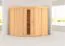 Sauna "Nooa" mit Energiespartür - Farbe: Natur - 196 x 196 x 198 cm (B x T x H)