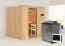 Sauna "Eemil" SET mit Klarglastür & Ofen BIO 9 kW - 196 x 170 x 198 cm (B x T x H)