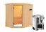 Sauna "Ole"  SET mit Klarglastür & Ofen BIO 3,6 kW - 151 x 196 x 198 cm (B x T x H)