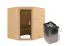 Sauna "Kirsa" SET AKTION mit graphitfarbener Tür & Ofen 9 kW - 196 x 170 x 198 cm (B x T x H)
