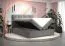 Boxspringbett mit weichen Veloursstoff Pirin 47, Farbe: Schwarz - Liegefläche: 140 x 200 cm (B x L)