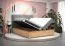 Modernes Doppelbett mit Stauraum Pilio 42, Farbe: Schwarz / Eiche Golden Craft - Liegefläche: 180 x 200 cm (B x L)