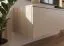 Wohnwand | inkl. Integrierter LED-Beleuchtung | Farbe: Clay Grau / Eiche Coast Evoke | Push-to-open Funktion | 220 x 40 x 160 cm | geriffelte Front | langes TV-Board