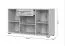 Sideboard / Kommode mit drei Türen Neiafu 121, Farbe: Kaschmir, eine Schublade, Soft-Close-Funktion, Maße: 85 x 150 x 46 cm, verstellbare Füße