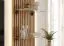 Wohnwand | inkl. Integrierter LED-Beleuchtung | Farbe: Clay Grau / Eiche Coast Evoke | Push-to-open Funktion | 220 x 40 x 160 cm | geriffelte Front | langes TV-Board