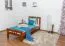 Kinderbett / Jugendbett "Easy Premium Line" K8, Buche Vollholz massiv kirschrot lackiert - Liegefläche: 90 x 190 cm