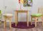 Runder Massivholz Esstisch 90x90 cm Kiefermassiv, Farbe: Natur