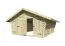 Holzschuppen / Gerätehaus 40 mm Blockbohlenhaus, aus Kiefernholz, gehobelt, 2x Doppeltüren, Satteldach, Außenmaße: 526 x 508 cm, Grundfläche: 26,72 m²
