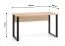 Schreibtisch | Farbe: Eiche Lindberg | große Arbeitsfläche | 138 x 68 x 77 cm | für Büro und Homeoffice | modernes Design | ABS-Kanten | Beine: Schwarz