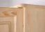 Garderobenschrank Kiefer Vollholz massiv natur - Abmessung 195 x 102 x 59 cm (H x B x T)