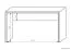 Schreibtisch Cianjur 01, Farbe: Eiche / Weiß - Abmessungen: 77 x 135 x 60 cm (H x B x T)