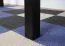 Esstisch LELDE in Schwarz/Eiche, ausziehbar, platzsparend, Abmessung 80 x 80/160 cm (B x T), leicht kombinierbar, Tischplattenhöhe 32 mm, Laminatplatte