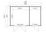 Gartenhaus G264 Carbongrau - 28 mm Blockbohlenhaus, Grundfläche: 8,78 m², Pultdach