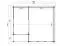 Gartenhaus G288 Schwedenrot inkl. Fußboden - 44 mm Blockbohlenhaus, Grundfläche: 21,28 m², Satteldach