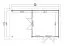 Gartenhaus G285 Carbongrau inkl. Fußboden - 44 mm Blockbohlenhaus, Grundfläche: 22,75 m², Flachdach
