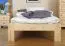 Kinderbett 80 x 200 cm | Massivholz: Kiefer | Natur Lackiert | inkl. Rollrost Abbildung