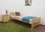 Bettrahmen für Kinder / Kinderbett 100 x 200 cm | Massivholz: Kiefer | Natur Lackiert Abbildung