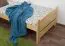 Bettrahmen für Kinder / Kinderbett 100 x 200 cm | Massivholz: Kiefer | Natur Lackiert Abbildung
