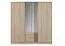 Schlafzimmer - Kleiderschrank mit Spiegel, Farbe: Eiche Sonoma - Abmessungen: 205 x 200 x 62 cm (H x B x T) Abbildung