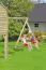 Anbau-Doppelschaukel 02 für Kinderspielhaus - Abmessungen: 240 x 190 cm (L x B)