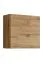 Wohnwand im edlen Design Balestrand 235, Farbe: Eiche Wotan / Weiß - Abmessungen: 150 x 250 x 40 cm (H x B x T), mit Push-to-open Funktion