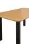 Esszimmertisch SARMIT in Schwarz/Eiche, Abmessung 80 x 140/180 cm (B x T), Tischplattenhöhe von 32 mm, Oberfläche furniert, schöne Maserung