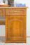 Schreibtisch Kiefer massiv Vollholz Eichefarben Rustikal Pipilo 19 - Abmessungen: 78 x 182 x 54 cm (H x B x T)